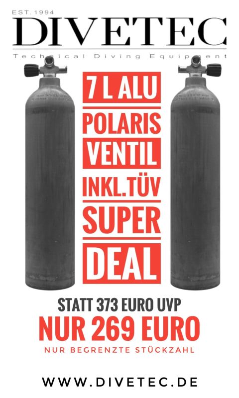 7 L Alu inkl. Ventil ausbaubar by Polaris