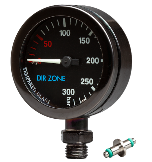 DIR ZONE Finimeter 52mm 240bar schwarz verchromt