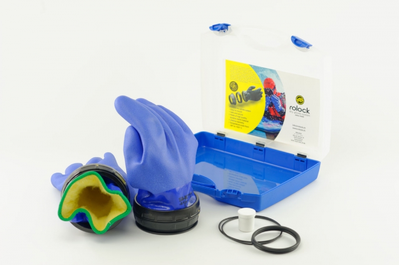 ROLOCK SYSTEM ON BLUE GLOVE – PRE-MOUNTED